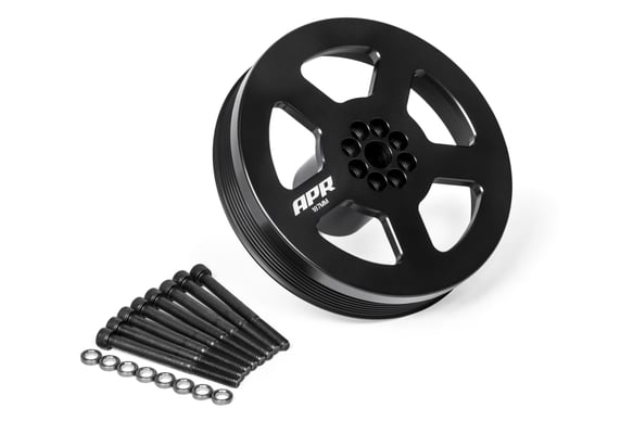 Load image into Gallery viewer, APR 3.0 TFSI Supercharger Drive and Crank Pulley with Belt (Bolt on)
