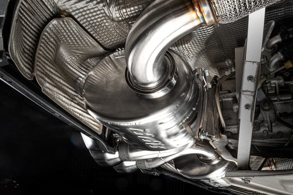 Load image into Gallery viewer, APR Catback Exhaust System Right Muffler - 718 (982) 2.0T/2.5T for 2017-2025 Porsche 2.0 718 Boxster/718 Cayman