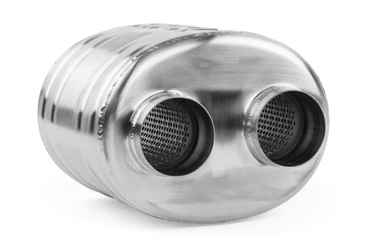 APR Premium Sound Absorption Muffler - Dual 63.5mm (2.5")