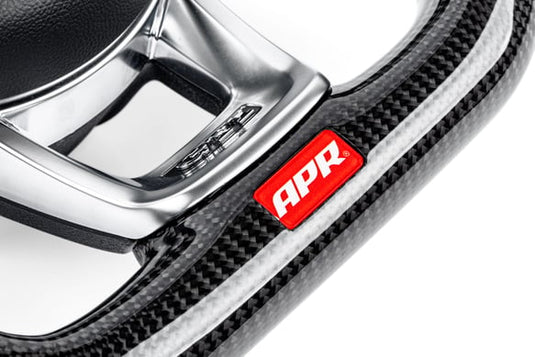 APR Steering Wheel - Carbon Fiber & Perforated Leather