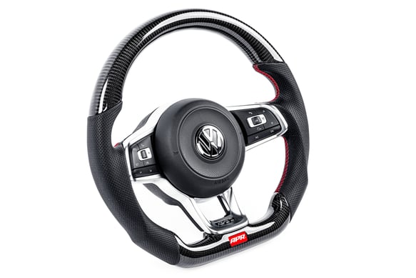 Load image into Gallery viewer, APR Steering Wheel - Carbon Fiber & Perforated Leather