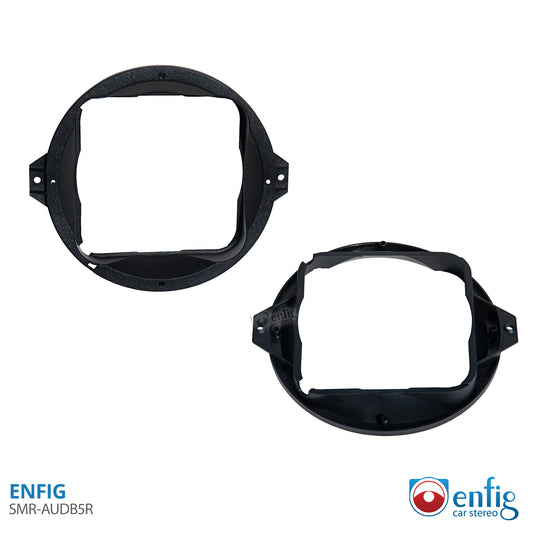ENFIG SMR-AUDB5R Speaker Mounting Rings for Audi B5 S4 A4 1998-2002 Rear Door