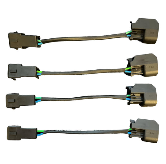 Set of 4 EV1 to EV14 Injector Wiring Adapters for Audi / VW