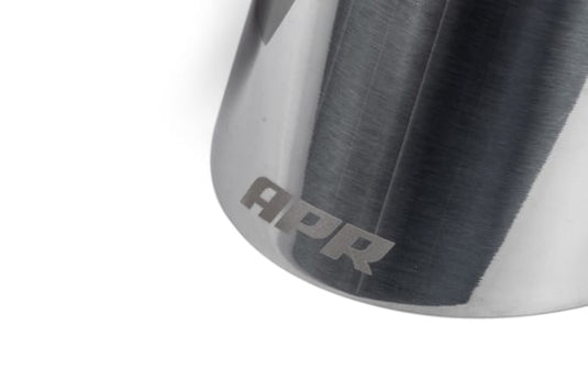 APR Single-Walled 4" Slash-Cut Tips (Polished Silver) - Set of 2