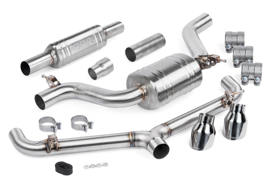 APR Catback Exhaust System (w/ Front Muffler) - GTI (MK7.5) for 2018-2021 Volkswagen 2.0 GTI