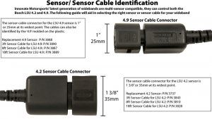 INNOVATE 8 FT. SENSOR CABLE, FOR USE WITH BOSCH LSU 4.9 O2 SENSOR