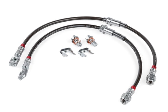 Load image into Gallery viewer, APR Braided Stainless Steel Brake Lines (Set of 2) - Front for 2006-2009 Audi 3.2 A3 Quattro