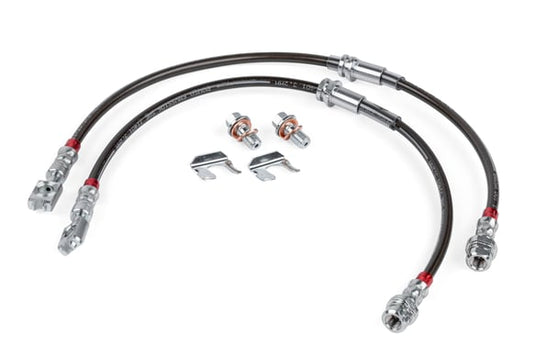 APR Braided Stainless Steel Brake Lines (Set of 2) - Front for 2006-2009 Audi 3.2 A3 Quattro