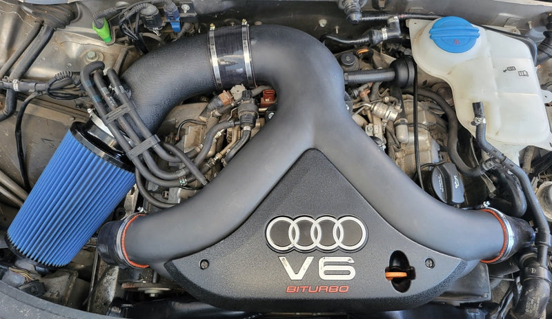 Load image into Gallery viewer, Torque Factory Y-Pipe with 3" Upper Inlets, 2.5" Lower Inlets and 4.5" MAF for Audi S4 B5 - RS4 B5 - A6 and Allroad 2.7T C5