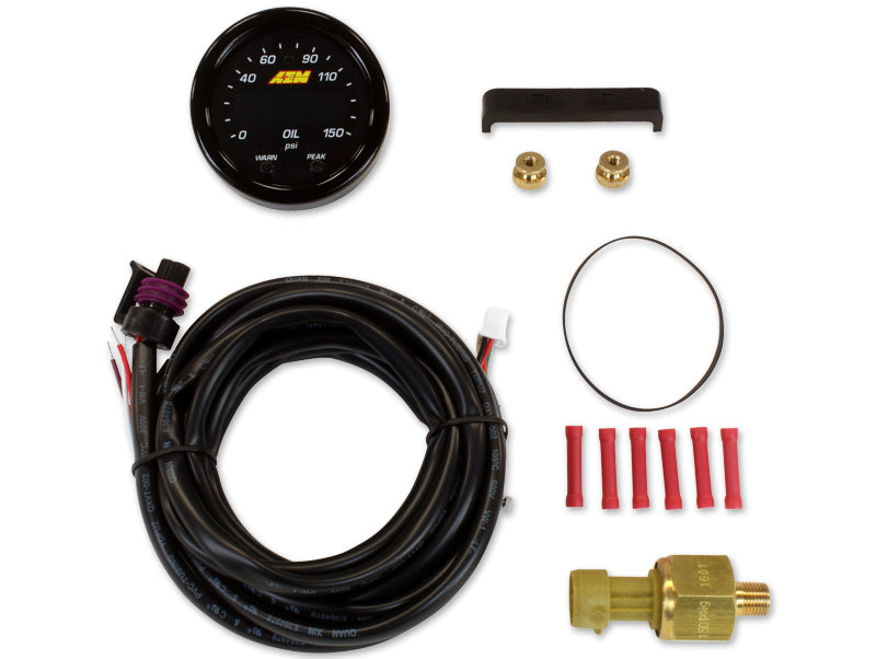 Load image into Gallery viewer, AEM X-Series Oil Pressure Gauge 0-150 PSI Gauge kit 30-0307