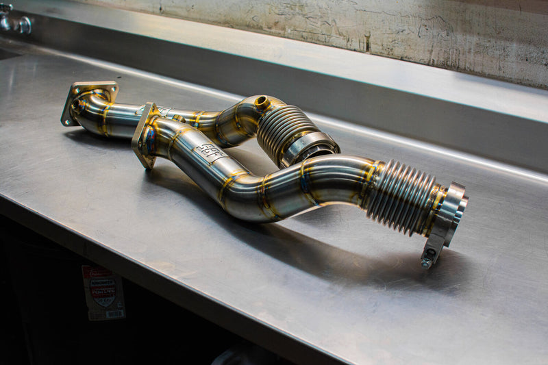 Load image into Gallery viewer, 485 Designs Audi S4 - A6 - Allroad 2.7T Performance Downpipes
