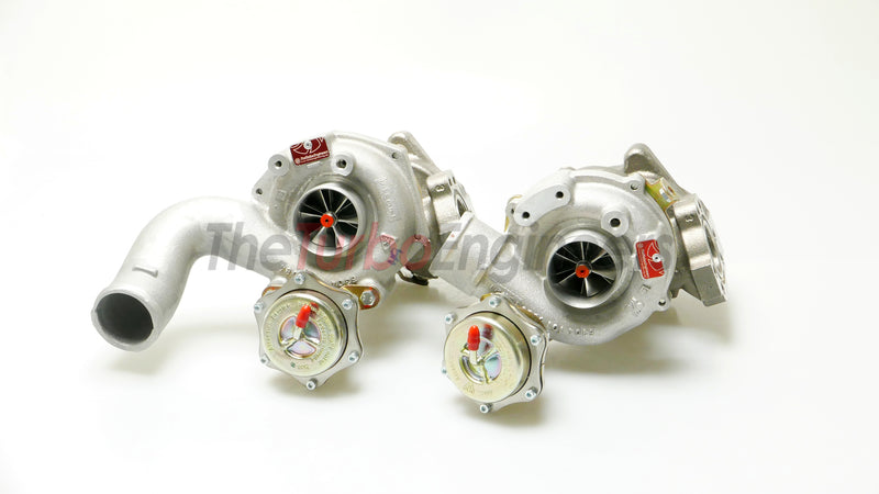 Load image into Gallery viewer, TTE600 Turbo Chargers for Audi B5 S4-RS4 2000-2002 2.7T and 2000-2004 C5 A6 2.7T W- EXHAUST PORTING OPTION