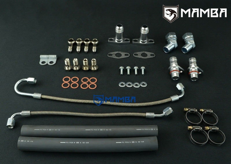 Load image into Gallery viewer, Mamba Oil Feed-Return line kit for Audi S4 - A6 - Allroad 2.7T
