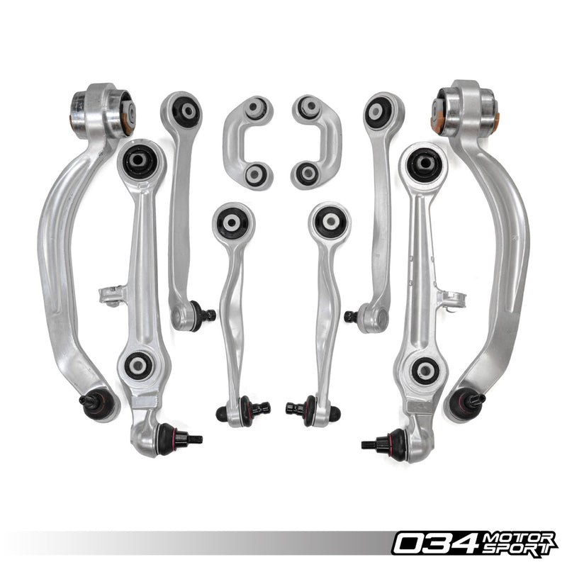 Load image into Gallery viewer, 034 FRONT CONTROL ARM KIT DENSITY LINE FOR B5 AUDI A4-S4 WITH STEEL UPRIGHTS
