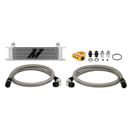 Thermostatic Oil Cooler Kit 10-Row Universal Fitment By Mishimoto