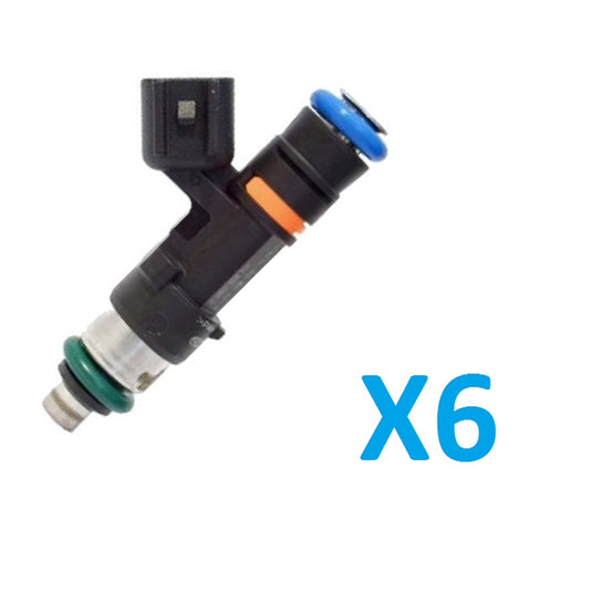 6X Upgraded Bosch EV14 Injectors w- adapter clips for B5 Audi S4 (635cc, 724cc, 865cc, 1000cc, 1176cc)