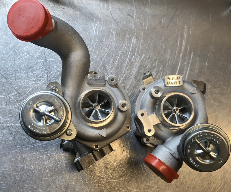Load image into Gallery viewer, SEP Audi S4 RS4 2.7T - A6 2.7T Billet RS6T RS6-K04 Hybrid Turbo Kit
